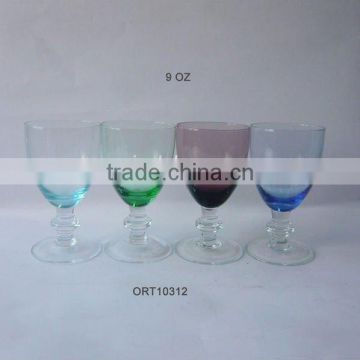 high quality solid color wine glass cup