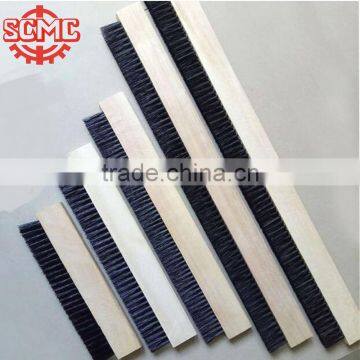 wooden base industrial plastic strip cleaning brush