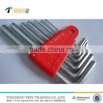 Professional 7 pcs T handle standard type hex key combination wrench sets