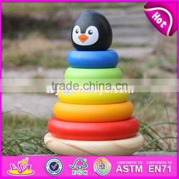 Girl Rainbow Stacker wooden educational toys for toddlers W13D135-S