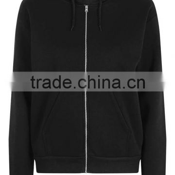 Wholesale hot sale fashion fleece zipper hoodie