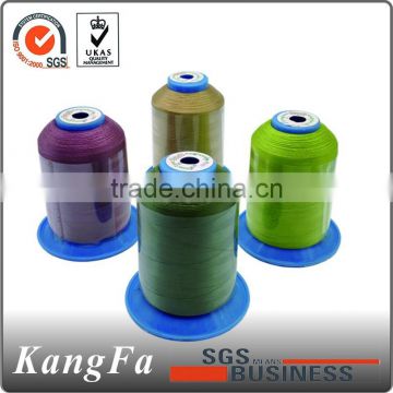 Kangfa wholesales raw white color polyester sewing yarn manufacture 120D/3 250/3
