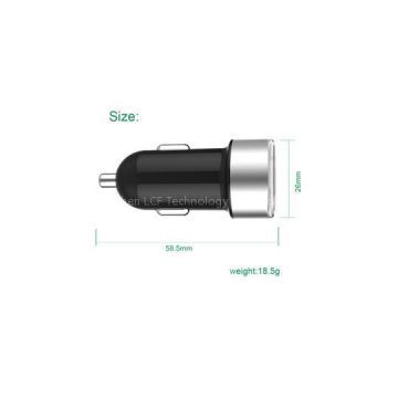 New 5V output portable dual usb mobile phone car charger for iphone6/Huawei