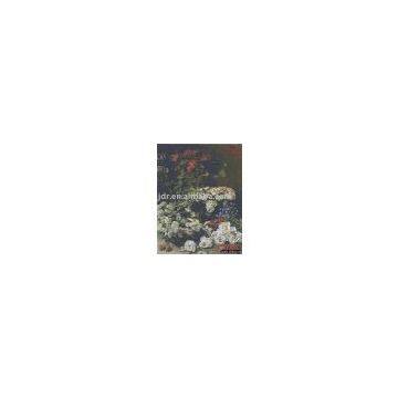 Glazed ceramic mosaic mural : Spring flowers by Monet Claude