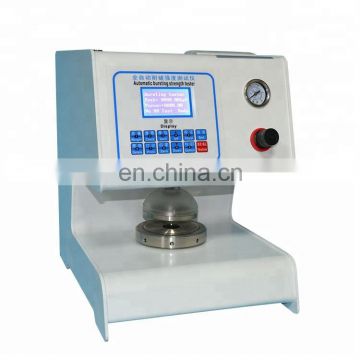Fully-automatic pneumatic fabric textile bursting strength tester testing