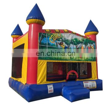 Cheap Soccer Theme Jump House Inflatable Bouncers For Kids Birthday Party