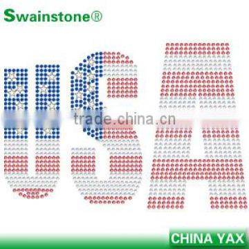 1012C Custom America stud design, China America design stud, wholesale hot fix stud design America
