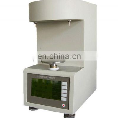 ASTM D971 Platinum ring method Automatic surface / interfacial tension test equipment model IT-800, LCD display