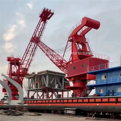 Barge Mounted Crane for Bauxite Discharging Transfer From Vessel to Barge