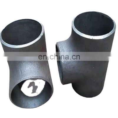 Manufacturer direct selling carbon steel seamless welding reducing tee for ASME B16.9