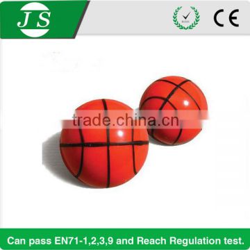 32mm basketball 3D rubber bouncing balls for kids