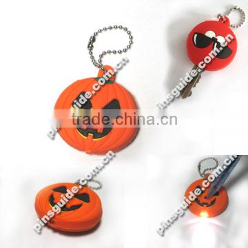 2014 New Arrival Eco-friendly ATBC-PVC Led Keychain For Hallowmas Gift
