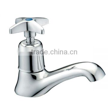 High Quality Basin Brass Cold Water Tap, Polish and Chrome Finish, Deck Mounted