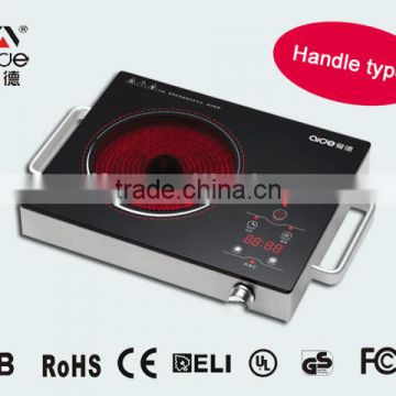 Handle type! stainless steel housing knob control and touch 2000W A6819 schott cerane hob