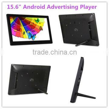 15.6inch Android advertising player promotional with wifi and touch screen electronic photo frame