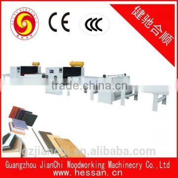 high speed high glossy PUR woodworking laminating machine line