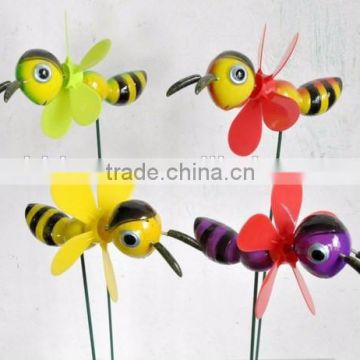 4 Inch Ant Pinwheel Plastic Decorative Insect Garden Sticks