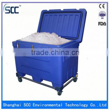 SCC Plastic Dry ice container box, for dry ice cooling