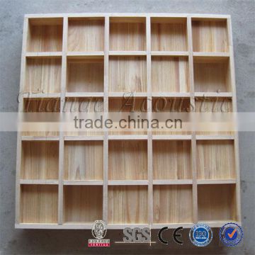 Interior faux 3d mosaic bamboo decorative carved wood wall panel