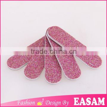 New arrival mini nail file with glitter,cheap personalized nail files
