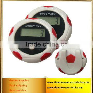 Football Shape One Button Pedometer Step counter Pedometer with Clip