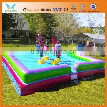 Fighting inflatable jousting game for adult and children