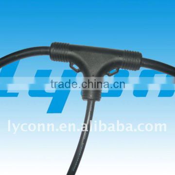T shape molded waterproof cable used in outdoor led screen