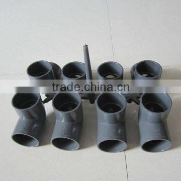 PP 90 Degree Equal Elbow Pipe Fitting Injection Mould/Collapsible Core/8 Cavities