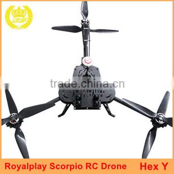 Manufacturer Price Royalplay Hexacopter Scorpio Carbon Fiber RC Drone Frame for Aerial Photography