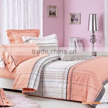 100% cotton cute design fastener or button comforter set Duvet cover set Bed line
