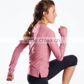 Personalized Design Private Logo Yoga Wear Women Running Jogging Long Sleeve T Shirt