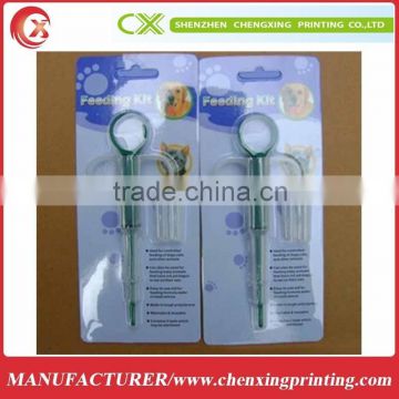 Cosmetics Tools packing card /cardboard packing/pp clear produsts cards packaging