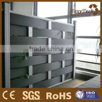 Foshan 6' x 6' wood plastic composite woven slat fence