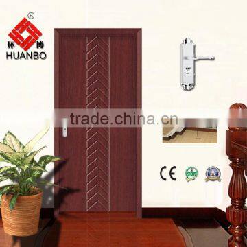 2015 elegant mdf pvc coated wood panel interior door use for bedroom