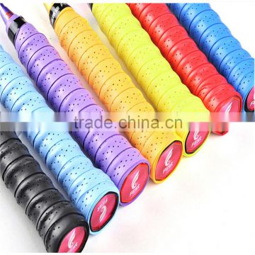 Whosale customized cheap colorful absorbent badminton tennis racket over grip & hand grip