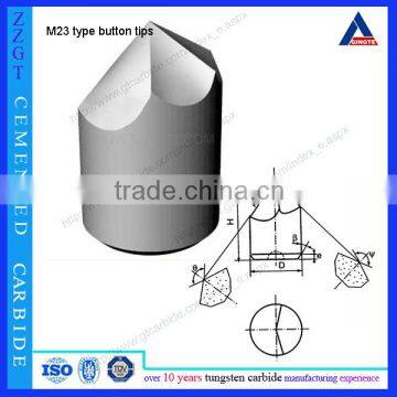 cemented carbide coal mining bit for mine tools M23 type coal drill bits