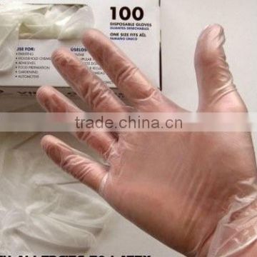 CE ISO Certified Disposable Powder Free Vinyl Gloves