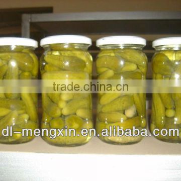 Canned pickled gherkins 3-6cm in jar