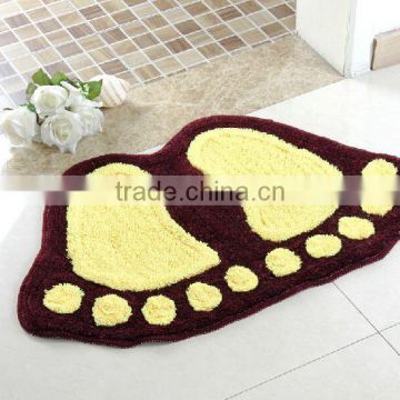 foot shape bath mat