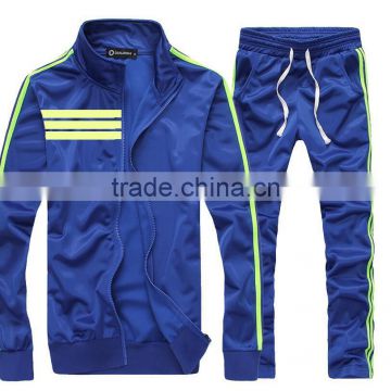 Running Stripes Zip Track Suit Men Jogging Sport Jacket Suit