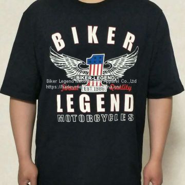 harley biker legend shield wings motorcycles men\'s t-shirts 20FM-99867