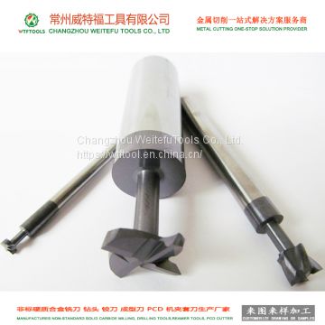 WTFTOOLS manufacturer non-standard tungsten carbide dovetail end milling cutter tools