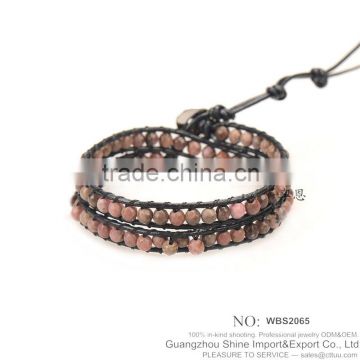 WBS2065 Pure handmade popular crystal beads boy and girl lucky bracelet