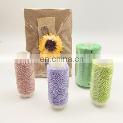 good quality 100% spun polyester colorful dyed sewing thread wholesale