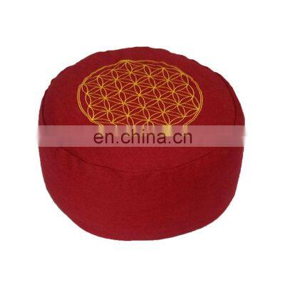 Wholesale Custom Color Meditation Cushion zafu buckwheat filling Indian manufacturer
