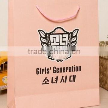 pink girls favorite recycled paper gift bag