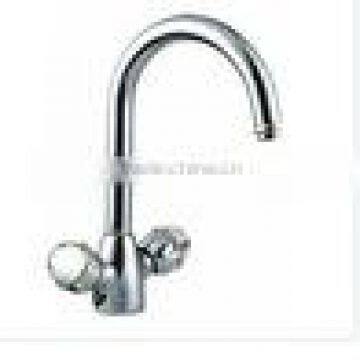 dual handle Nickle plated basin faucets