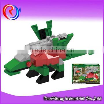 Kid toys plastic building blocks dinosaurs toys