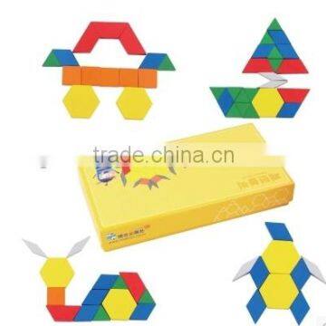 Wooden educational puzzle blocks toy