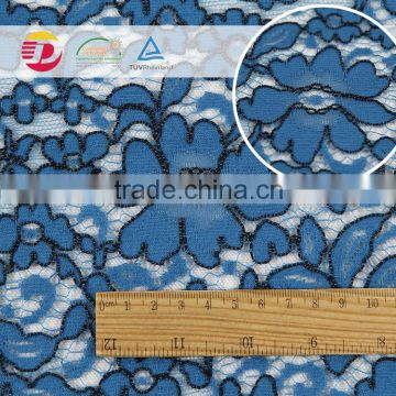 wholesale best sale cheap blue african cord lace fabric 2015for underwear making machine